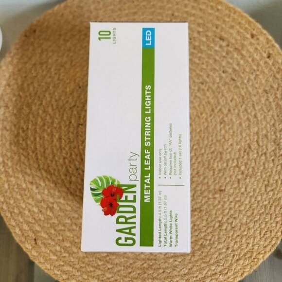 Garden Party Festive Voice Metal Leaf String Lights - Picture 2 of 3